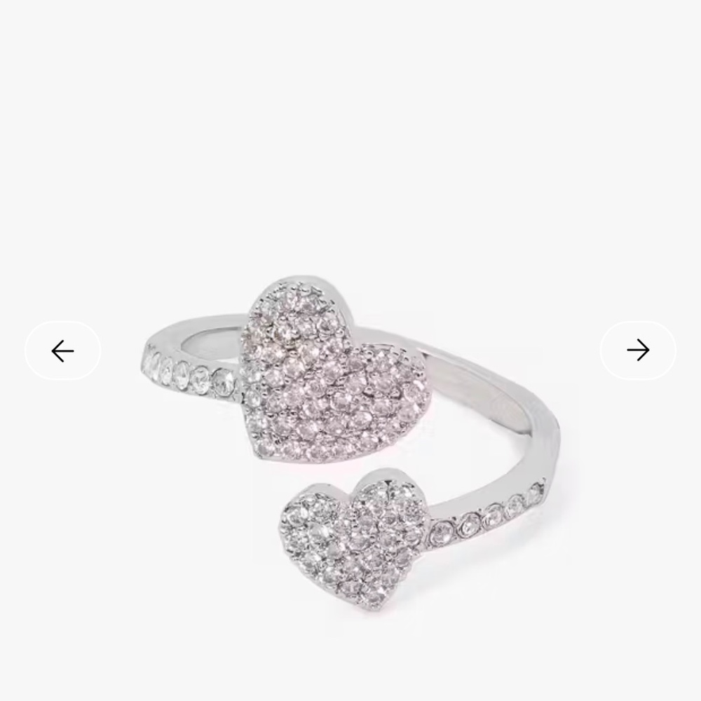 Kate Spade Yours Truly Pave Heart Ring